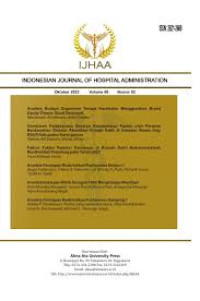 Image of Indonesian Journal of Hospital Administration